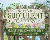 Personalized Metal Signs with Name Made in USA Custom Vintage Garden Sign Waterproof Vintage Decorative Metal Print for Wall Decor Customized Home Garden Ideas Gifts Artwork Prints for Yard Ourdoor