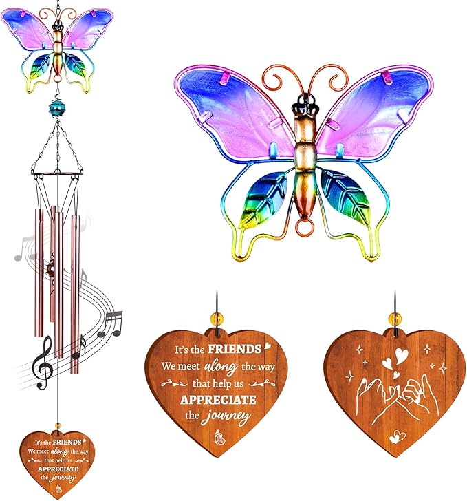 Friend Gifts for Women, Best Friend Wind Chimes, Birthday for Best Friends Woman, Friendship Gift, Soul Sister, Bestie, Long Distance Gift