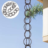 Rain Water Chain Rain Chain Japanese Decor 1M Length Drainage Rain Chain Copper Rain Chains Villa Decoration Rain Chain Divert Water Functional and Decorative Replacement for Gutters