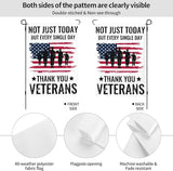 Thank You Veterans Garden Flags 12×18 Inch Double Sided Decorative Yard Banner Seasonal Flag for Outdoor Outside Decor