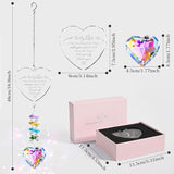Birthday Gifts for Sister, Crystal Suncatcher Indoor Window Rainbow Maker Hanging Ornament, I Love You Sun Catcher Gifts from Sister, Window Hangings Home Decoration