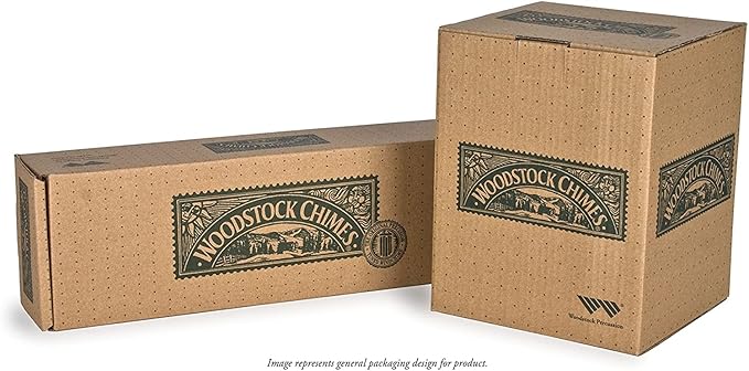 Woodstock Chimes Signature Collection, Woodstock Habitats Chime, 21'', Silver Wind Chimes for Outdoor, Patio, Home or Garden Decor (HCMT)