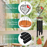 Kathfly Cardinal Wind Chimes for Loss of Loved One, 28" Memorial Wind Chimes for Outside, Cardinal Sympathy Bereavement Condolence Funeral Windchime Gifts for Loss of Mother Mom