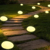 Solar Powered Outdoor Lights - Waterproof Garden Path Lighting, Pebble Shape Landscape Lights for Yard, Lawn, Patio, Walkway, Warm Light(1 pc)