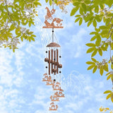 OLYCRAFT Gnome Wind Chimes Outdoors Wind Chime Sympathy Memorial Windchime Iron Windchime Memorial Presents Hanging Windbell for Patio Backyard Home Garden Pendant Decoration - 30.7 Inch