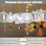12 Pack 4inch Sublimation Wind Spinner Blanks 3D Aluminum Metal Wind Sculpture Kinetic Spinners for Yard Garden Indoor Art Ornaments Xmas Hanging Decoration (Butterfly)