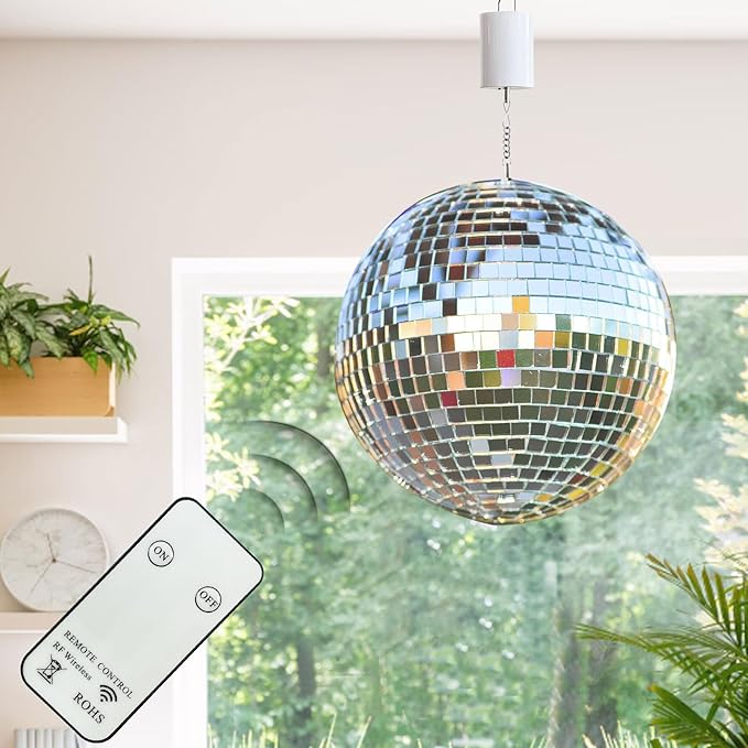 Wind Spinner Motor with Remote | Hanging Display for Wind Chimes, Windcatcher, Suncatcher, Garden Decor, Christmas Ornament, Disco Ball, 20 RPM