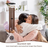 MUMTOP Wind Chimes for Outside - Deep Tone Memorial Sympathy Wind Chimes Outdoor, 37 Inch Windchimes Clearance for Garden, Patio,Yard Decor Gift