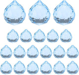 M METERXITY 20-Pack Crystal Ball Prisms, 24mm/0.94 Inch Chandelier Pendant Maker Hanging Crystals Chandelier Prisms for Home/Windows/Garden/DIY Decoration[Silver]