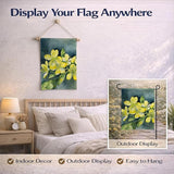 Caroline's Treasures South Carolina Yellow Jessamine in Watercolor Garden Flag Mailbox Flag Decorative Yard Flag Banner Outside Patio Artwork Yard Flower Beds, Garden Size, Multicolor
