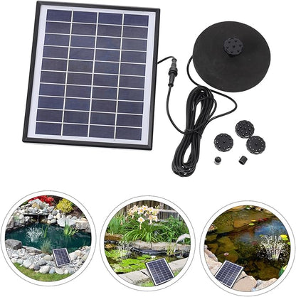 POPETPOP Solar Fountain Set Solar-powered Outdoor Water Pump 380l/h Durable Easy to Clean