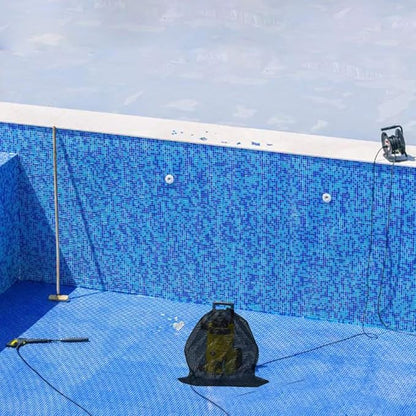 EQINI 2 Pack Pump Barrier Bag, 12.2"*15.9" with Drawstring Pond Mesh Pump Filter Bag for Pond biofilters Aquarium Filtration and Outdoor Swimming Pool Black Media Bags