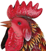 Regal Art & Gift Handcrafted Metal Rooster Statue, Weather-Resistant Farmhouse Yard Art, Indoor/Outdoor Garden Sculpture, Detailed Feather Design, Decorative Bird for Home & Garden, Arroyo, 21" Height