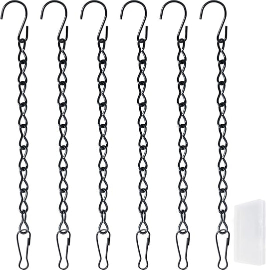 VRSS Hanging Chains for Hanging Planter Basket Bird Feeder Lanterns Ornaments Wind Chimes Billboards DIY Crafts (9.5 inch 6pcs)