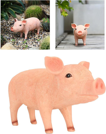 Cute Lifelike Statue, Durably Weatherproof resins, Ideal Decor for Garden Patio Backyard, Hand Painted Face, Standing