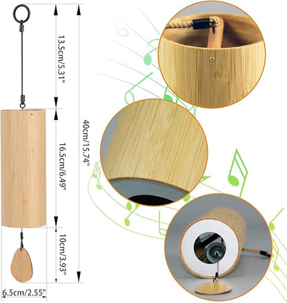 Bamboo Wind Chimes for Sound Healing Windchime for Meditation Home & Garden Decoration as Gifts C-Chord