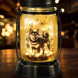 Shiba Inu Gifts for Women/Men Shiba Inu Solar Lanterns Mom Birthday Shibe Dog Lovers Lantern Pet loss Animal Doge Memorial Lights Solar Garden Decoration for Yard, Patio,Backyard,Porch Torches