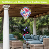 Briarwood Lane Butterflies and Peonies Hot Air Balloon Spinner