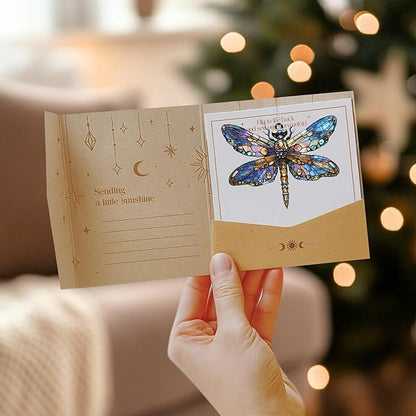 Dragonfly Acrylic Suncatcher, Bohemian Suncatchers for Window Hanging Ornament, Stained Glass Effect Indoor Outdoor Garden Decor for Dragonfly Lovers, Gifts for Mother's Day, Mom, Grandma, Wife, Women