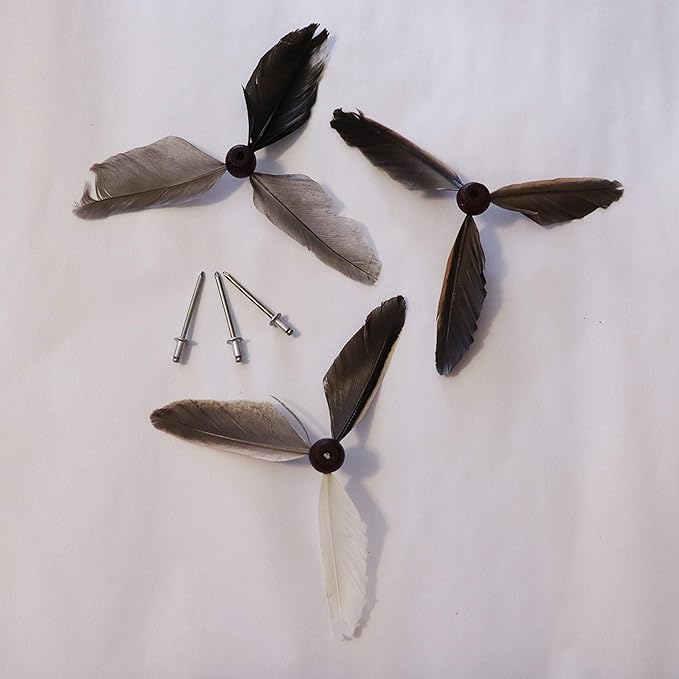 Candlestock Replacement Feathers for Wooden Animal Wind Spinner - Feather Tail Wind Spinner