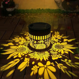 Decorative Solar Mandala Lights Outdoor Waterproof LED Metal Solar Powered Wall Fence Lights for Garden Yard Deck Step Patio Pool Lawn Back Yard Exterior Wall Decorative Lighting(#B,4PCS)