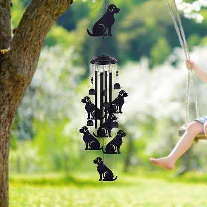 Dogs Wind Chimes Outdoor Decor, Mobile Wind Catcher, Retro Wind Bells, Blessing Wind Chime, Memorial Windchimes for Home, Balcony, Yard, Room, Xmas, Party, Indoor, Garden Decoration, Gifts for Mom