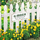 SCAZOMV Garden Sign Decor Garden Fresh Product Fruits Herbs Veggies Funny Outdoor Decorative Backyard Patio Farmhouse Potting Shed She Shed Personalized Wooden Hanging Plaque 5"X 10"