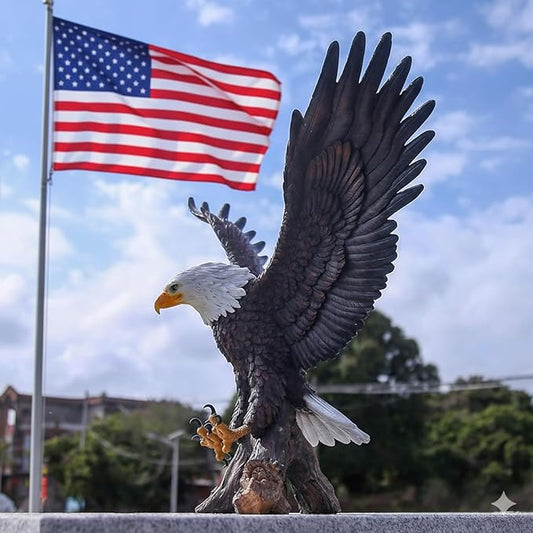Huge Eagle Statue - 24.4 Inch Outdoor Eagle Statue for Garden, Outside,Yard Decoration