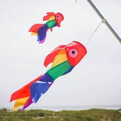 In the Breeze Rainbow Damsel Fish Sock, 15"