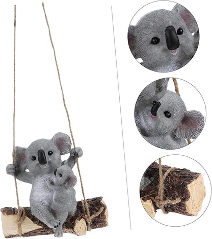 Elegant Grey Garden Sculpture Resin Craft Ornament Outdoor Decoration Adorable Scene Decor
