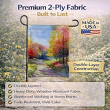 Caroline's Treasures North Carolina Dogwoods in Watercolor Garden Flag Mailbox Flag Decorative Yard Flag Banner Outside Patio Artwork Yard Flower Beds, Garden Size, Multicolor
