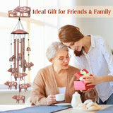 Pig Wind Chimes Outdoor Pig Gifts for Women Men Mom Dad Best Birthday Unique Gardening Gifts Metal WindChimes for Outside/Indoors, Lawn, Patio, Home, Yard Decor, Garden Decorations