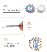 Dragonfly Wind Spinners Outdoors Stainless Steel Wind Sculpture Spinner for Garden Outside Hanging Decor Gradient Etched Metal Embellishments for Yarn Home Garden Decor 2Pcs