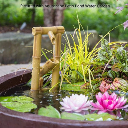 Aquascape Deer Scarer Bamboo Fountain Fountain for Ponds and Water Gardens, Shishi-Odoshi Inspired, Poly-Resin | 78306