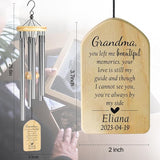 Memorial Wind Chimes, Wind Chimes in Memory of Grandma, Meaningful Bereavement/Memorial/Condolence/Funeral/Sympathy Gifts for Loss of Grandma, Personalized Sympathy Wind Chime