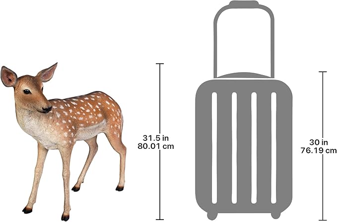 Design Toscano Spotted Deer, Forest Fawn Sculpture