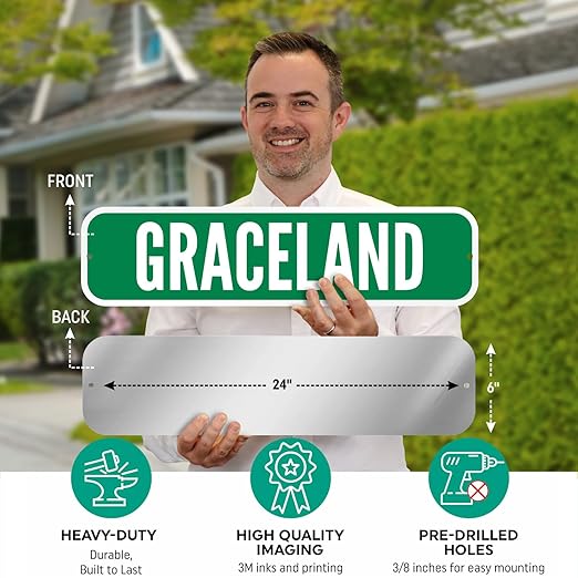 SmartSign Customize Your Own Green Street Sign | 6" x 24" 3M EG Reflective Aluminum