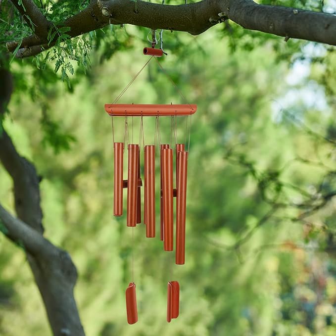 Wind Chimes Wooden Bamboo Wind Chimes with Amazing Deep Tone for Relaxation Patio Garden Home Decor