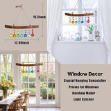 Crystal Suncatchers Colorful Prism Balls Hanging Sun Catchers Rainbow Maker Light Catcher for Window Home Garden Christmas Day Party Wedding Decoration