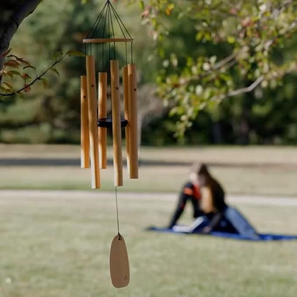Woodstock Chimes Bells of Paradise Medium 32" Apricot Wind Chime for Outside, Outdoor Memorial Gift, Wind Chimes for Backyard, Porch, Garden Patio Decor BPMAP