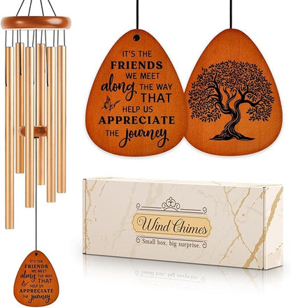 SteadStyle Friendship Gifts for Women, Wind Chime for Best Friends, Friend Gifts for Men - Wonderful Friendship Presents for Special Women BFF Wind Chimes for Outside Garden Patio Backyard