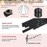 Wind Chimes for Outside, All Metal Tuned Wind Chime Outdoors, Sympathy & Memorial Wind Chimes for Mom Dad, Leaf Design, Box Included