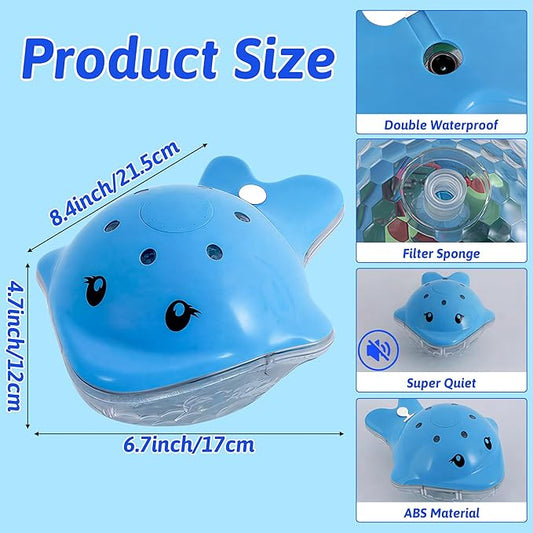 Floating Pool Fountain with Adjustable Colorful LED Light Show Waterfall Spray Timer Feature, Floating Light Party Decor for Above Ground Swimming Pool Pond Garden Patio Outdoor