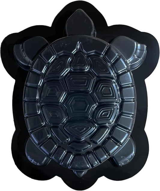 Turtle Shape Stepping Stone Mold – Reusable DIY Concrete Mold for Garden Pathways, Easy to Use, Turtle Garden Decor