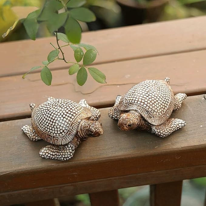 Garden Statues for Outside Khaki Resin Outdoor Garden Statue Durable 12x10x5cm Decorative Sculpture for Garden Patio and Yard Ideal Garden Statues Gardening Gifts