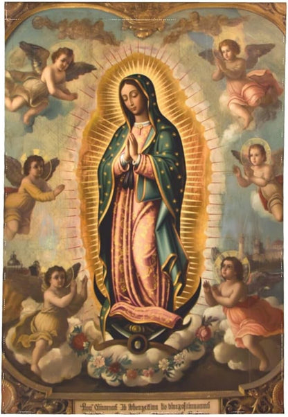 YISHOW Our Lady of Guadalupe Mother Of God Garden Flag Double Sided Vertical Holly Mary Blessed Virgin Mary Religious House Flags Yard Signs Outdoor Decor 12.5"X18"