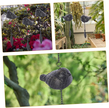 Milisten 2pcs Outdoor Wind Chime Iron Bell Pendant Garden Pendant Wind Chime for Outdoor Hanging Decoration