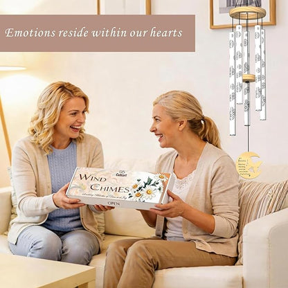 Bestie Gifts for Women, Best Friend Birthday Gifts, 32" Butterfly Daisy Modern Wind Chimes, Unique Friendship Gift for Birthday, Bestie Gift Ideas for Bestfriend BFF (for Bestie)