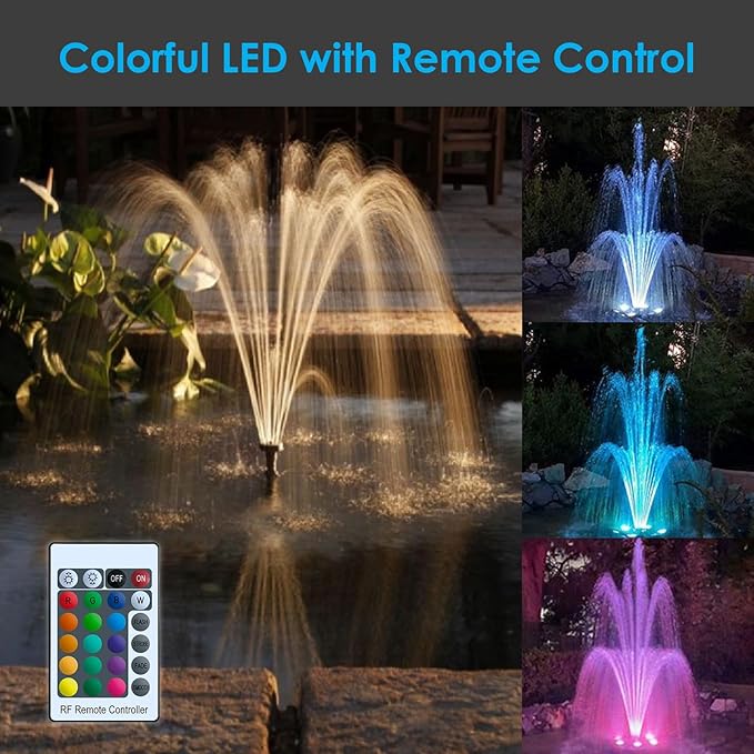 AquaMiracle LED Light for Pond Filter Fountain Kit with 10ft Power Cord, Including 1 x LED Light, for Models MF1500/2000/3000 & HJF1500/2000/3000PF