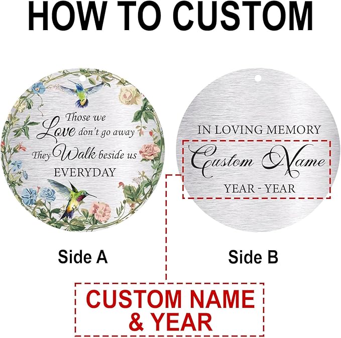 Personalized 30" Memorial Wind Chimes for Outside, Bereavement Gift in Remembrance of a Loved One, Sympathy Gift for Loss of Mother Father Husband, Garden Patio Decor